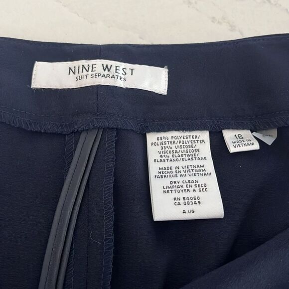 Nine West The Modern Fit Dark Blue Dress Pants - Picture 7 of 10